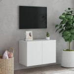 vidaXL Comodă TV de perete, alb, 60x30x41 cm vidaXL Comodă TV de perete, alb, 60x30x41 cm