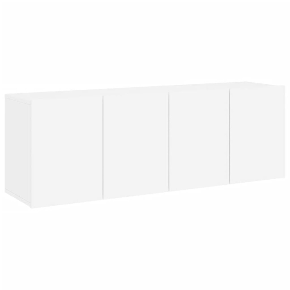 vidaXL Comodă TV de perete, 2 buc. alb, 60x30x41 cm