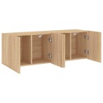 vidaXL Comodă TV de perete, 2 buc. stejar sonoma, 60x30x41 cm vidaXL Comodă TV de perete, 2 buc. stejar sonoma, 60x30x41 cm