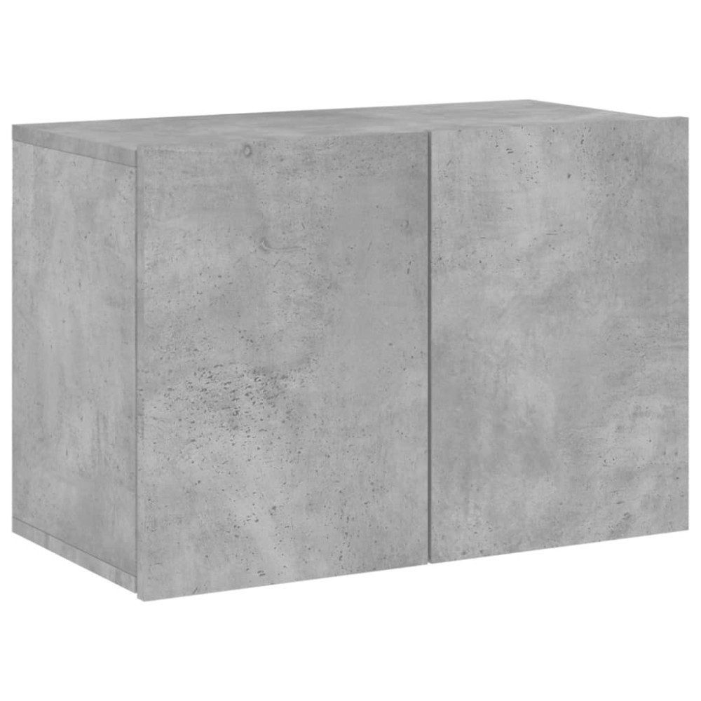 vidaXL Comodă TV de perete, gri beton, 60x30x41 cm