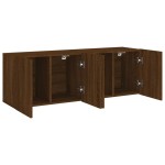 vidaXL Comodă TV de perete, 2 buc. stejar maro, 60x30x41 cm