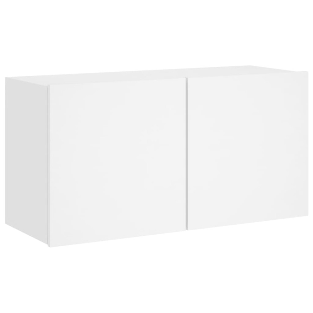 vidaXL Comodă TV de perete, alb, 80x30x41 cm