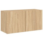 vidaXL Comodă TV de perete, stejar sonoma, 80x30x41 cm