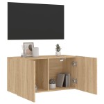 vidaXL Comodă TV de perete, stejar sonoma, 80x30x41 cm
