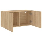 vidaXL Comodă TV de perete, stejar sonoma, 80x30x41 cm