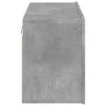 vidaXL Comodă TV de perete, gri beton, 80x30x41 cm