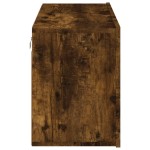 vidaXL Comodă TV de perete, stejar fumuriu, 80x30x41 cm