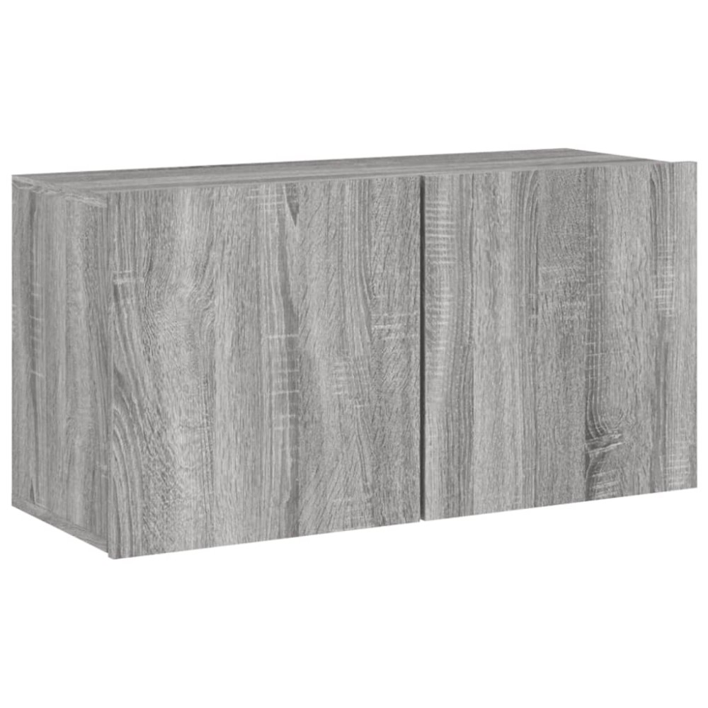 vidaXL Comodă TV de perete, gri sonoma, 80x30x41 cm