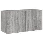 vidaXL Comodă TV de perete, gri sonoma, 80x30x41 cm vidaXL Comodă TV de perete, gri sonoma, 80x30x41 cm