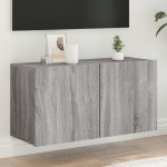 vidaXL Comodă TV de perete, gri sonoma, 80x30x41 cm vidaXL Comodă TV de perete, gri sonoma, 80x30x41 cm