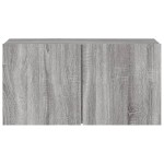 vidaXL Comodă TV de perete, gri sonoma, 80x30x41 cm vidaXL Comodă TV de perete, gri sonoma, 80x30x41 cm