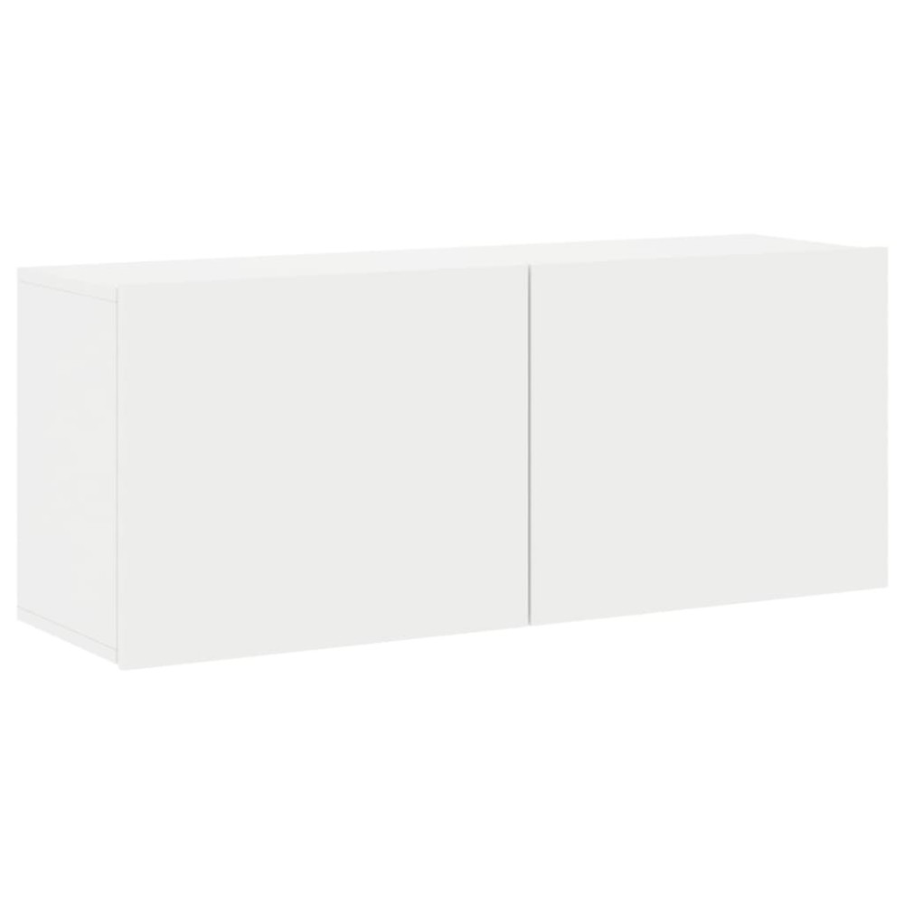 vidaXL Comodă TV de perete, alb, 100x30x41 cm