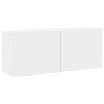 vidaXL Comodă TV de perete, alb, 100x30x41 cm