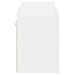vidaXL Comodă TV de perete, alb, 100x30x41 cm