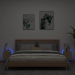 vidaXL Comodă TV de perete cu LED, 2 buc. stejar sonoma, 30,5x35x30 cm vidaXL Comodă TV de perete cu LED, 2 buc. stejar sonoma, 30,5x35x30 cm