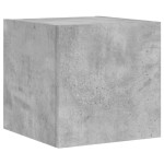 vidaXL Comodă TV de perete cu lumini LED, gri beton, 30,5x35x30 cm vidaXL Comodă TV de perete cu lumini LED, gri beton, 30,5x35x30 cm