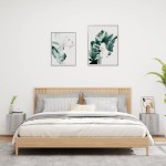 vidaXL Comode TV cu lumini LED, 2 buc., gri sonoma, 30,5x35x30 cm