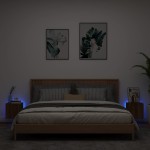 vidaXL Comodă TV de perete cu LED, 2 buc. stejar maro, 30,5x35x30 cm vidaXL Comodă TV de perete cu LED, 2 buc. stejar maro, 30,5x35x30 cm