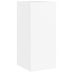vidaXL Comodă TV de perete cu lumini LED, alb, 30,5x35x70 cm vidaXL Comodă TV de perete cu lumini LED, alb, 30,5x35x70 cm