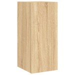 vidaXL Comodă TV de perete cu LED, 2 buc. stejar sonoma, 30,5x35x70 cm vidaXL Comodă TV de perete cu LED, 2 buc. stejar sonoma, 30,5x35x70 cm