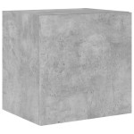 vidaXL Comodă TV de perete cu lumini LED, gri beton, 40,5x35x40 cm vidaXL Comodă TV de perete cu lumini LED, gri beton, 40,5x35x40 cm