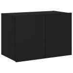 vidaXL Comodă TV de perete cu lumini LED, negru, 60x35x41 cm vidaXL Comodă TV de perete cu lumini LED, negru, 60x35x41 cm