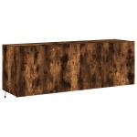 vidaXL Comodă TV de perete cu LED, 2 buc. stejar fumuriu, 60x35x41 cm vidaXL Comodă TV de perete cu LED, 2 buc. stejar fumuriu, 60x35x41 cm
