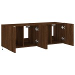 vidaXL Comodă TV de perete cu LED, 2 buc. stejar maro, 60x35x41 cm vidaXL Comodă TV de perete cu LED, 2 buc. stejar maro, 60x35x41 cm