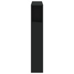 vidaXL Tăblie de pat cu LED, negru, 100x18,5x103,5 cm, lemn