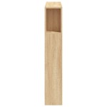 vidaXL Tăblie de pat cu LED, stejar sonoma, 100x18,5x103,5 cm, lemn