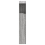 vidaXL Tăblie de pat cu LED, gri sonoma, 100x18,5x103,5 cm, lemn vidaXL Tăblie de pat cu LED, gri sonoma, 100x18,5x103,5 cm, lemn