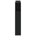 vidaXL Tăblie de pat cu LED, negru, 120x18,5x103,5 cm, lemn vidaXL Tăblie de pat cu LED, negru, 120x18,5x103,5 cm, lemn