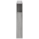 vidaXL Tăblie de pat cu LED, gri sonoma, 140x18,5x103,5 cm, lemn vidaXL Tăblie de pat cu LED, gri sonoma, 140x18,5x103,5 cm, lemn