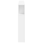 vidaXL Tăblie de pat cu LED, alb, 180x18,5x103,5 cm, lemn vidaXL Tăblie de pat cu LED, alb, 180x18,5x103,5 cm, lemn