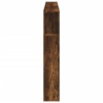 vidaXL Tăblie de pat cu LED, stejar fumuriu, 180x18,5x103,5 cm, lemn