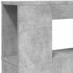 vidaXL Tăblie de pat cu LED, gri beton, 200x18,5x103,5 cm, lemn