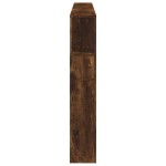 vidaXL Tăblie de pat cu LED, stejar fumuriu, 220x18,5x103,5 cm, lemn
