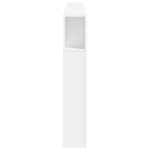 vidaXL Tăblie de pat cu LED, alb, 220x18,5x103,5 cm, lemn