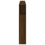 vidaXL Tăblie de pat cu LED, stejar maro, 220x18,5x103,5 cm, lemn