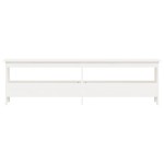 vidaXL Bancă de hol, alb, 160x28x45 cm, lemn masiv de pin