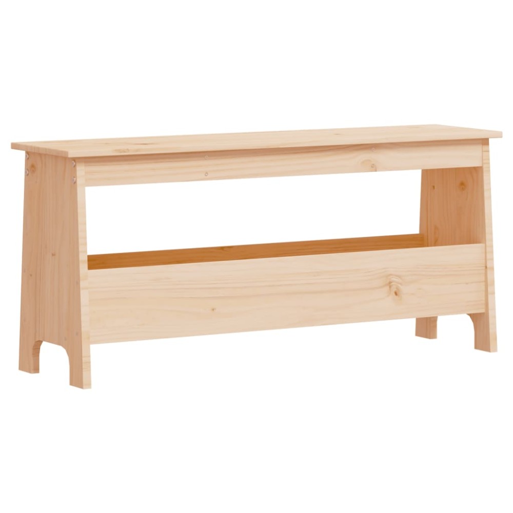 vidaXL Bancă de hol, 100x28x45 cm, lemn masiv de pin