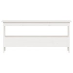vidaXL Bancă de hol, albă, 100x28x45 cm, lemn masiv de pin