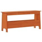 vidaXL Bancă de hol, maro ceruit, 100x28x45 cm, lemn masiv de pin vidaXL Bancă de hol, maro ceruit, 100x28x45 cm, lemn masiv de pin