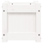 vidaXL Jardinieră de grădină, 31x31x31 cm, alb lemn masiv de pin vidaXL Jardinieră de grădină, 31x31x31 cm, alb lemn masiv de pin