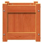 vidaXL Jardiniere de grădină, 2 buc., maro ceruit, lemn masiv de pin vidaXL Jardiniere de grădină, 2 buc., maro ceruit, lemn masiv de pin