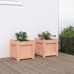 vidaXL Jardiniere de grădină, 2 buc., lemn masiv douglas vidaXL Jardiniere de grădină, 2 buc., lemn masiv douglas