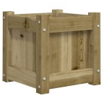 vidaXL Jardinieră de grădină, 31x31x31 cm, lemn de pin impregnat