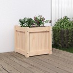 vidaXL Jardinieră de grădină, 40x40x40 cm, lemn masiv de pin vidaXL Jardinieră de grădină, 40x40x40 cm, lemn masiv de pin