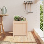 vidaXL Jardinieră de grădină, 40x40x40 cm, lemn masiv de pin vidaXL Jardinieră de grădină, 40x40x40 cm, lemn masiv de pin