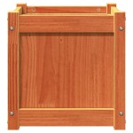 vidaXL Jardiniere de grădină, 2 buc., maro ceruit, lemn masiv de pin vidaXL Jardiniere de grădină, 2 buc., maro ceruit, lemn masiv de pin